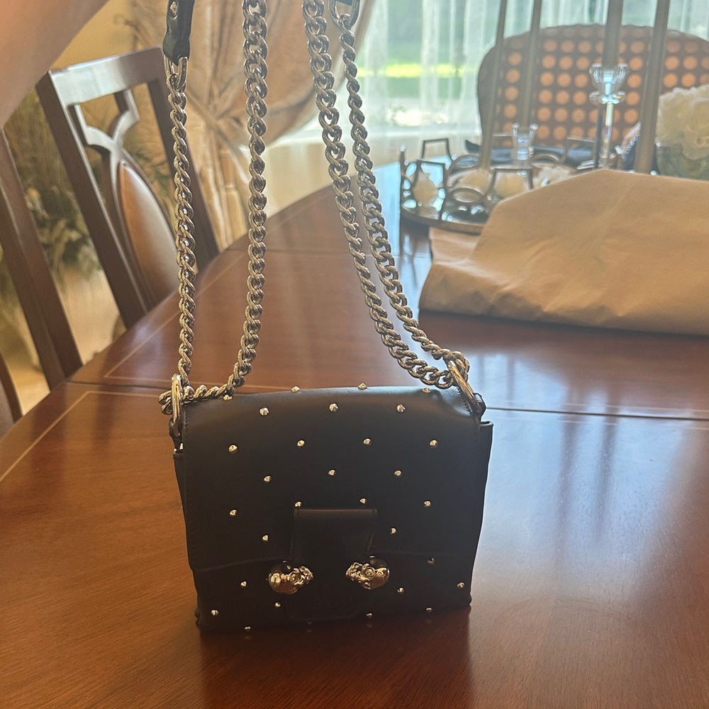 Alexander McQueen Authentic Elegant Black Studded Chain mini Bag. MINT CONDITION - Picture 13 of 13